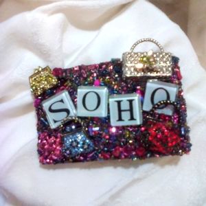 Belt buckle multicolor crystal